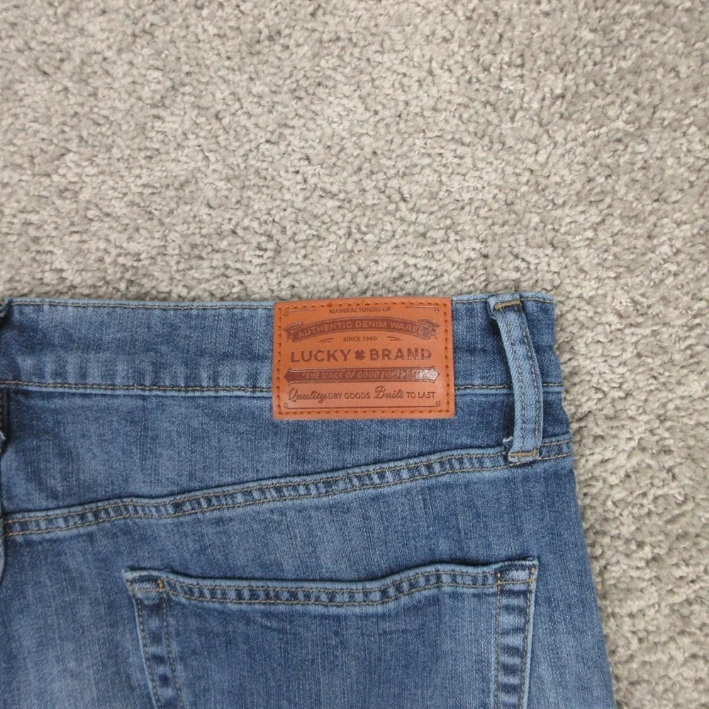 Lucky Brand Jeans Mens 38x34 Blue 181 Relaxed Straight Baggy Faded Denim Pants